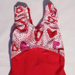 Red with hearts bodysuit